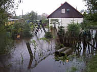 Hochwasser im Garten