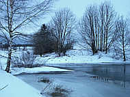 Nickels Teich an einem Winterabend